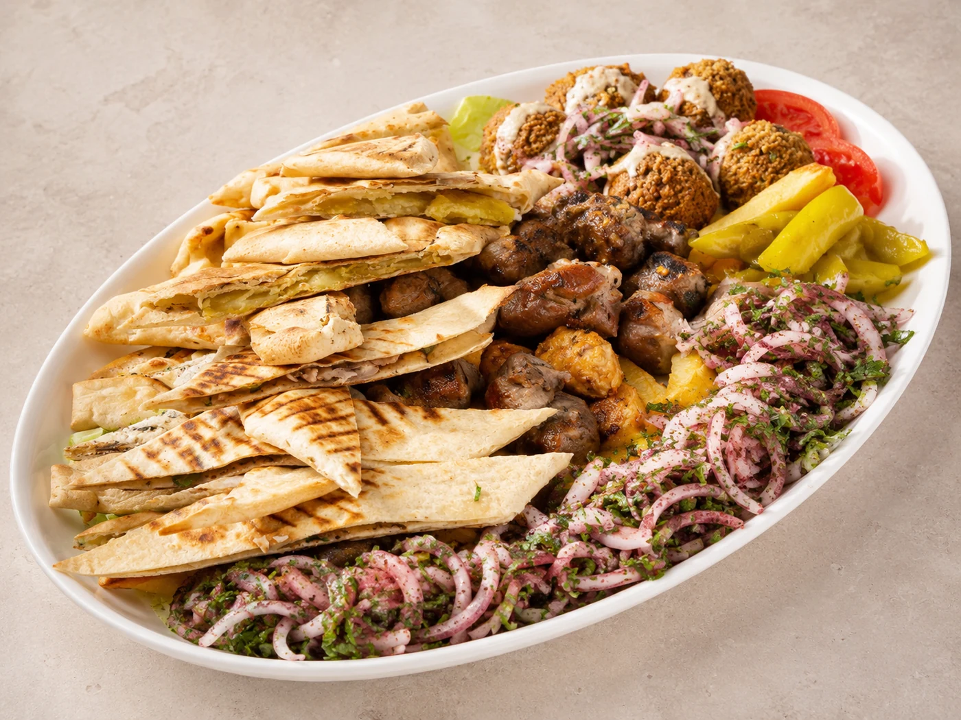 Plateau libanais généreux pour service traiteur